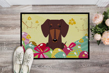 Load image into Gallery viewer, Easter Eggs Dachshund Chocolate Doormat - 18x27 Decorative Floor Mat – Indoor/Outdoor Rug with Artistic Flair BB6131MAT