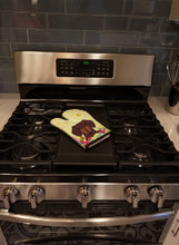 Load image into Gallery viewer, Easter Eggs Dachshund Chocolate Oven Mitt BB6131OVMT