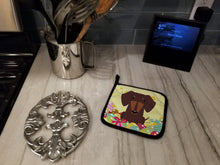 Load image into Gallery viewer, Easter Eggs Dachshund Chocolate Pot Holders - Set of 2 - Heat-Resistant Kitchen Essentials BB6131PTHD