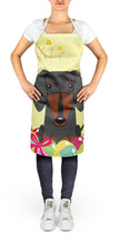 Load image into Gallery viewer, Easter Eggs Dachshund Black Tan Apron – Artist-Designed Kitchen, BBQ &amp; Craft Apron BB6132APRON