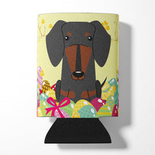 Load image into Gallery viewer, Easter Eggs Dachshund Black Tan Can or Bottle Hugger BB6132CC