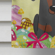 Load image into Gallery viewer, Easter Eggs Dachshund Black Tan Flag Canvas House Size BB6132CHF