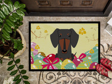Load image into Gallery viewer, Easter Eggs Dachshund Black Tan Doormat - 24x36 Decorative Floor Mat – Indoor/Outdoor Rug with Artistic Flair BB6132JMAT