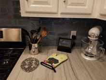 Load image into Gallery viewer, Easter Eggs Dachshund Black Tan Oven Mitt BB6132OVMT