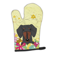 Load image into Gallery viewer, Easter Eggs Dachshund Black Tan Oven Mitt BB6132OVMT