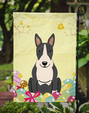 Load image into Gallery viewer, Easter Eggs Bull Terrier Black White Garden Flag - Outdoor Decorative Yard Flag BB6133GF