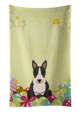 Load image into Gallery viewer, Easter Eggs Bull Terrier Black White Kitchen Towel – Artistic Dish Towel for Everyday Use BB6133KTWL