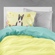 Load image into Gallery viewer, Easter Eggs Bull Terrier Black White Fabric Standard Pillowcase – Artistic Decorative Front, White Back BB6133PILLOWCASE