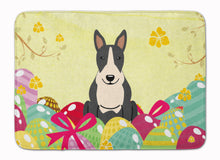 Load image into Gallery viewer, Easter Eggs Bull Terrier Black White Machine Washable Memory Foam Mat BB6133RUG