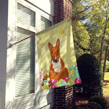 Load image into Gallery viewer, Easter Eggs Bull Terrier Red Flag Canvas House Size BB6134CHF