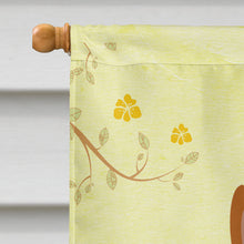 Load image into Gallery viewer, Easter Eggs Bull Terrier Red Flag Canvas House Size BB6134CHF