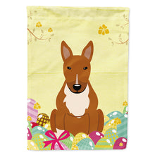 Load image into Gallery viewer, Easter Eggs Bull Terrier Red Flag Canvas House Size BB6134CHF