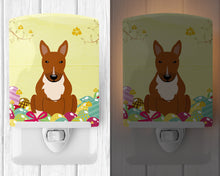 Load image into Gallery viewer, Easter Eggs Bull Terrier Red Ceramic Night Light BB6134CNL