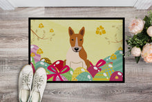 Load image into Gallery viewer, Easter Eggs Bull Terrier Red White Doormat - 18x27 Decorative Floor Mat – Indoor/Outdoor Rug with Artistic Flair BB6135MAT