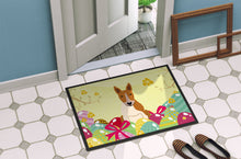 Load image into Gallery viewer, Easter Eggs Bull Terrier Red White Doormat - 18x27 Decorative Floor Mat – Indoor/Outdoor Rug with Artistic Flair BB6135MAT