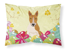 Load image into Gallery viewer, Easter Eggs Bull Terrier Red White Fabric Standard Pillowcase – Artistic Decorative Front, White Back BB6135PILLOWCASE