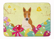 Load image into Gallery viewer, Easter Eggs Bull Terrier Red White Machine Washable Memory Foam Mat BB6135RUG