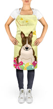 Load image into Gallery viewer, Easter Eggs Bull Terrier Dark Brindle Apron – Artist-Designed Kitchen, BBQ &amp; Craft Apron BB6136APRON