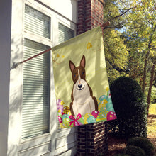 Load image into Gallery viewer, Easter Eggs Bull Terrier Dark Brindle Flag Canvas House Size BB6136CHF