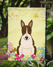 Load image into Gallery viewer, Easter Eggs Bull Terrier Dark Brindle Garden Flag - Outdoor Decorative Yard Flag BB6136GF