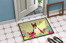 Load image into Gallery viewer, Easter Eggs Bull Terrier Dark Brindle Doormat - 24x36 Decorative Floor Mat – Indoor/Outdoor Rug with Artistic Flair BB6136JMAT