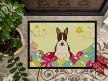 Load image into Gallery viewer, Easter Eggs Bull Terrier Dark Brindle Doormat - 18x27 Decorative Floor Mat – Indoor/Outdoor Rug with Artistic Flair BB6136MAT