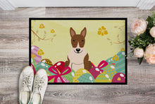 Load image into Gallery viewer, Easter Eggs Bull Terrier Brindle Doormat - 24x36 Decorative Floor Mat – Indoor/Outdoor Rug with Artistic Flair BB6137JMAT