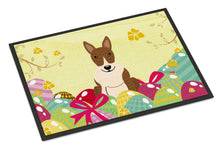 Load image into Gallery viewer, Easter Eggs Bull Terrier Brindle Doormat - 24x36 Decorative Floor Mat – Indoor/Outdoor Rug with Artistic Flair BB6137JMAT