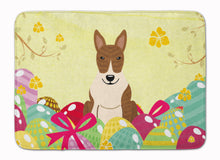 Load image into Gallery viewer, Easter Eggs Bull Terrier Brindle Machine Washable Memory Foam Mat BB6137RUG
