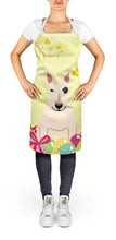 Load image into Gallery viewer, Easter Eggs Bull Terrier White Apron – Artist-Designed Kitchen, BBQ &amp; Craft Apron BB6138APRON