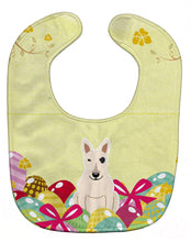 Load image into Gallery viewer, Easter Eggs Bull Terrier White Baby Bib BB6138BIB