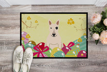 Load image into Gallery viewer, Easter Eggs Bull Terrier White Doormat - 24x36 Decorative Floor Mat – Indoor/Outdoor Rug with Artistic Flair BB6138JMAT