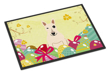 Load image into Gallery viewer, Easter Eggs Bull Terrier White Doormat - 18x27 Decorative Floor Mat – Indoor/Outdoor Rug with Artistic Flair BB6138MAT