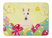 Load image into Gallery viewer, Easter Eggs Bull Terrier White Machine Washable Memory Foam Mat BB6138RUG