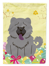 Load image into Gallery viewer, Easter Eggs Chow Chow Blue Garden Flag - Outdoor Decorative Yard Flag BB6139GF