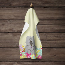 Load image into Gallery viewer, Easter Eggs Chow Chow Blue Kitchen Towel – Artistic Dish Towel for Everyday Use BB6139KTWL