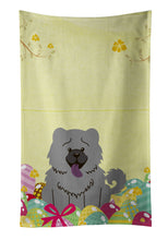 Load image into Gallery viewer, Easter Eggs Chow Chow Blue Kitchen Towel – Artistic Dish Towel for Everyday Use BB6139KTWL