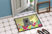 Load image into Gallery viewer, Easter Eggs Chow Chow Blue Doormat - 18x27 Decorative Floor Mat – Indoor/Outdoor Rug with Artistic Flair BB6139MAT