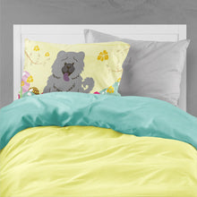 Load image into Gallery viewer, Easter Eggs Chow Chow Blue Fabric Standard Pillowcase – Artistic Decorative Front, White Back BB6139PILLOWCASE