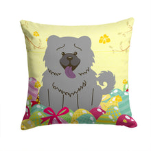 Load image into Gallery viewer, Easter Eggs Chow Chow Blue Throw Pillow - 14x14 Decorative Pillow – Art for Your Home &amp; Patio BB6139PW1414