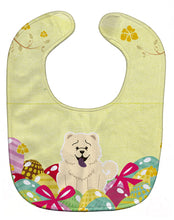 Load image into Gallery viewer, Easter Eggs Chow Chow White Baby Bib BB6140BIB