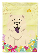 Load image into Gallery viewer, Easter Eggs Chow Chow White Garden Flag - Outdoor Decorative Yard Flag BB6140GF