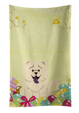 Load image into Gallery viewer, Easter Eggs Chow Chow White Kitchen Towel – Artistic Dish Towel for Everyday Use BB6140KTWL