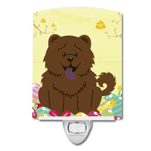 Load image into Gallery viewer, Easter Eggs Chow Chow Chocolate Ceramic Night Light BB6141CNL