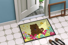 Load image into Gallery viewer, Easter Eggs Chow Chow Chocolate Doormat - 18x27 Decorative Floor Mat – Indoor/Outdoor Rug with Artistic Flair BB6141MAT