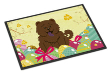 Load image into Gallery viewer, Easter Eggs Chow Chow Chocolate Doormat - 18x27 Decorative Floor Mat – Indoor/Outdoor Rug with Artistic Flair BB6141MAT