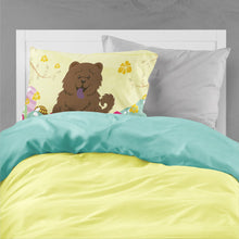 Load image into Gallery viewer, Easter Eggs Chow Chow Chocolate Fabric Standard Pillowcase – Artistic Decorative Front, White Back BB6141PILLOWCASE