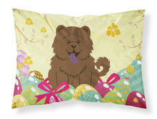 Load image into Gallery viewer, Easter Eggs Chow Chow Chocolate Fabric Standard Pillowcase – Artistic Decorative Front, White Back BB6141PILLOWCASE