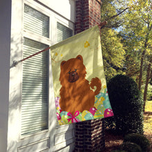Load image into Gallery viewer, Easter Eggs Chow Chow Red Flag Canvas House Size BB6142CHF