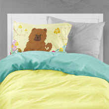 Load image into Gallery viewer, Easter Eggs Chow Chow Red Fabric Standard Pillowcase – Artistic Decorative Front, White Back BB6142PILLOWCASE
